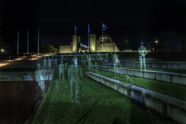 Gary Ramage's photograph, 'Afghan diggers’ ghosts at the AWM'