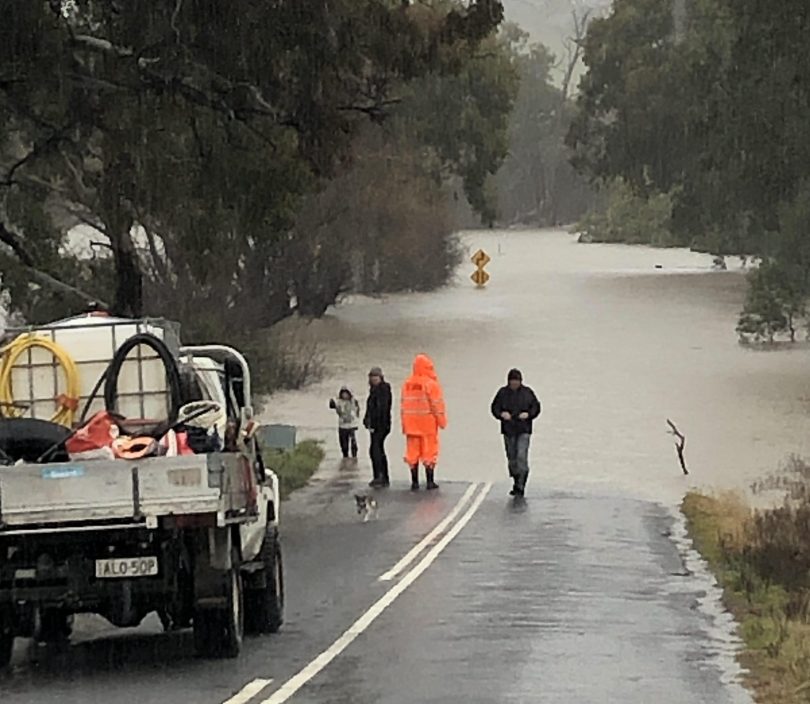 Road flooded