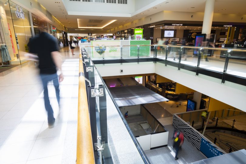 shopping centre interior