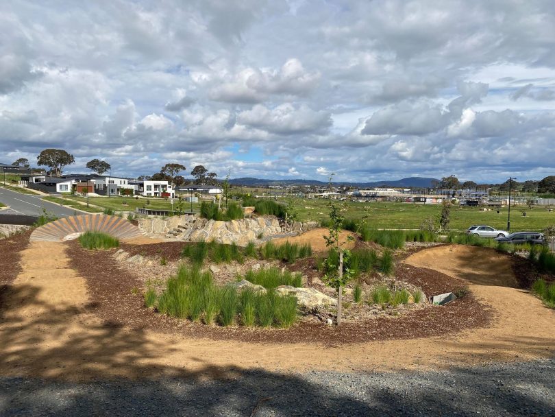 Bike track at playground in Taylor