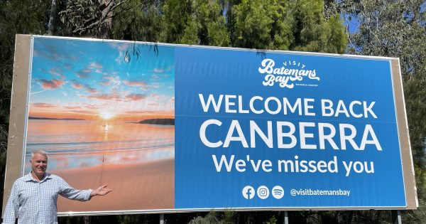 Surrounding region opened its arms to returning Canberrans on the weekend