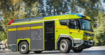 New plug-in hybrid fire truck blazes a trail for zero-emission emergency vehicles in the ACT