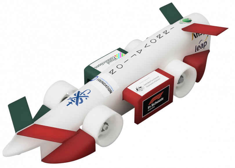 Design of F1 car prototype for F1 in Schools challenge