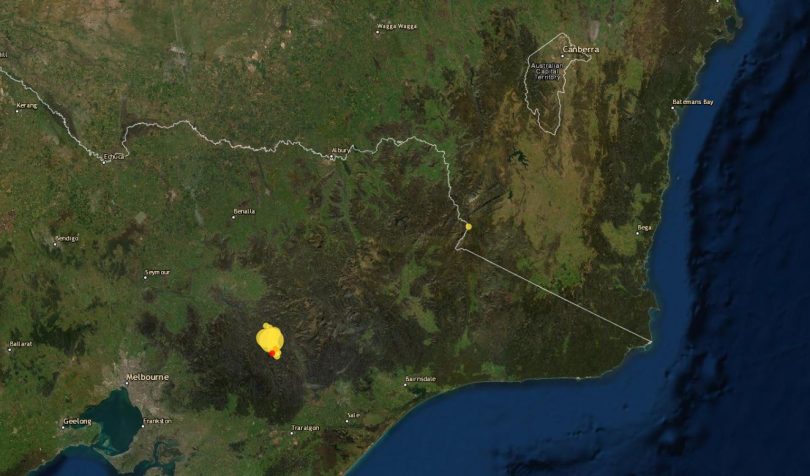 Aftershocks continue at the centre of last month's earthquake in Victoria