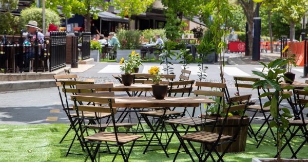 Desolate Manuka street raises questions about Canberra's 'outdoor activation' trial