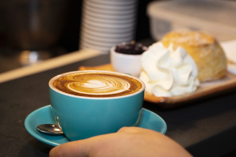 Coffee and scone