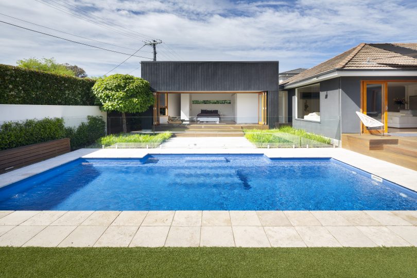 Pool and bedroom