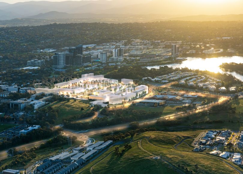 Aerial view of proposed project