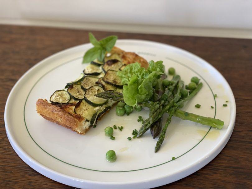 Galette and salad