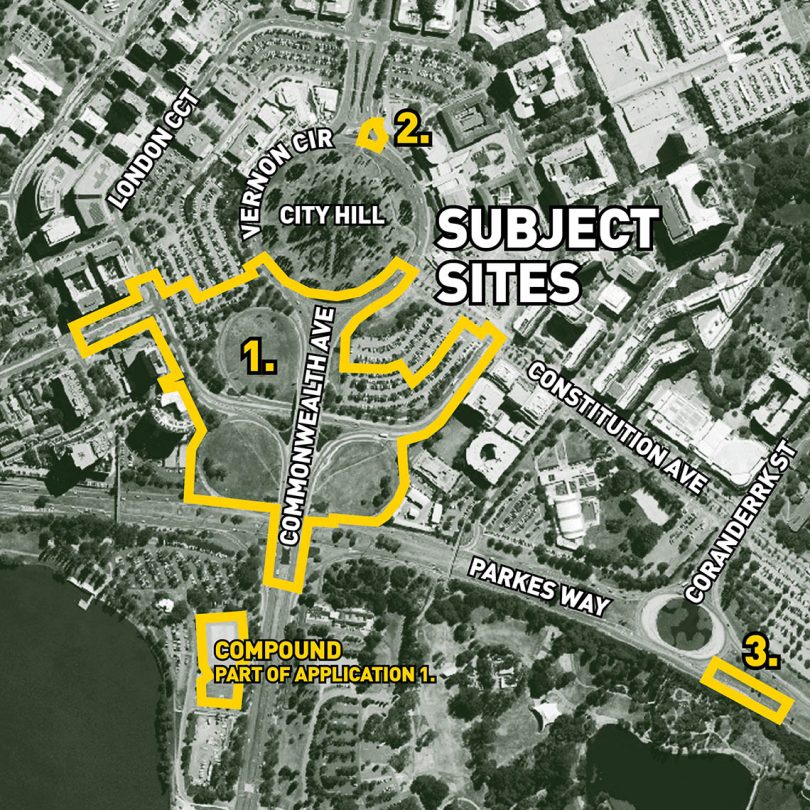 Overlay map of Raising London Circuit project