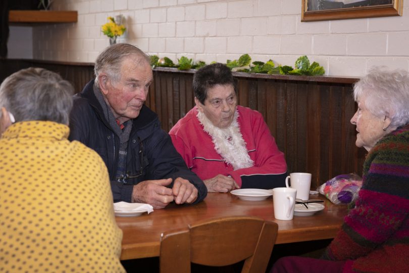 Seniors at a table