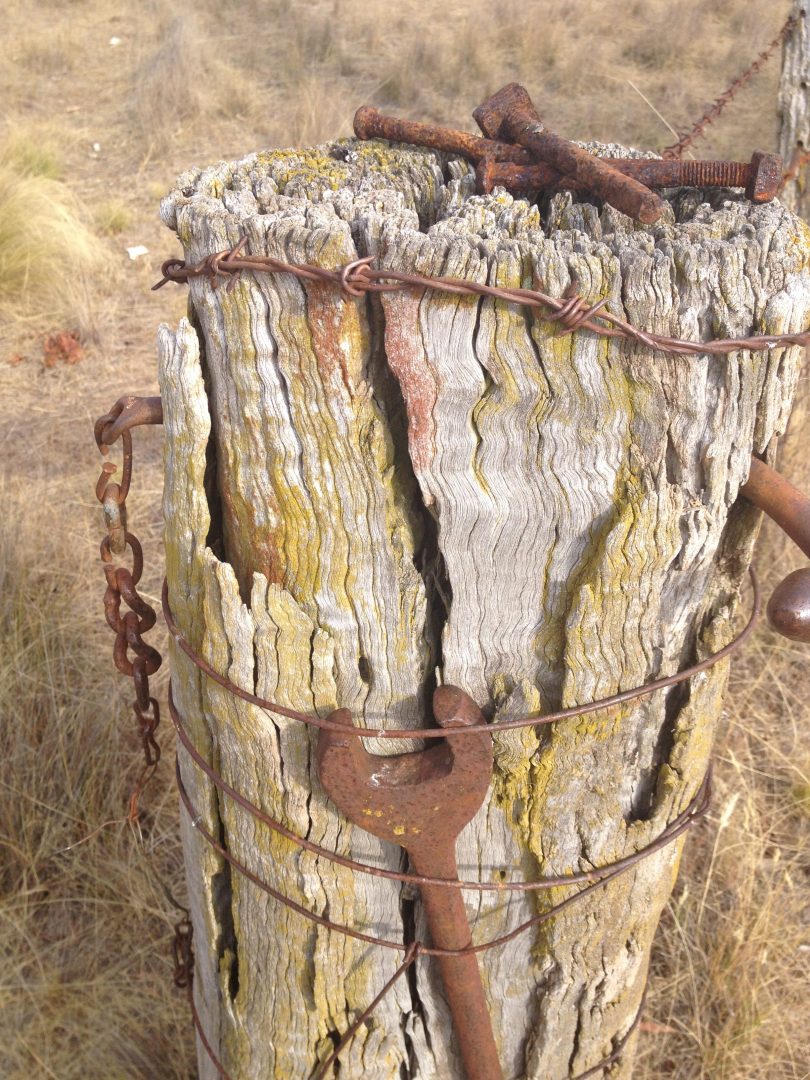 Old tools on the gate