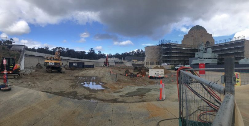 War Memorial redevelopment site. 