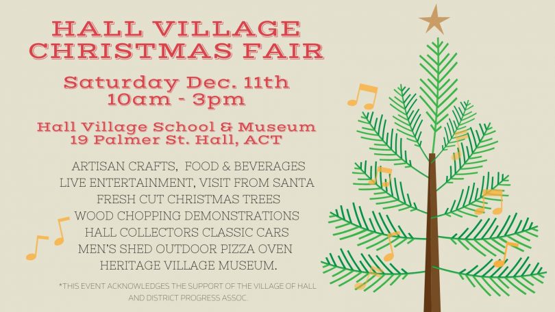 Hall Village Christmas Fair event poster