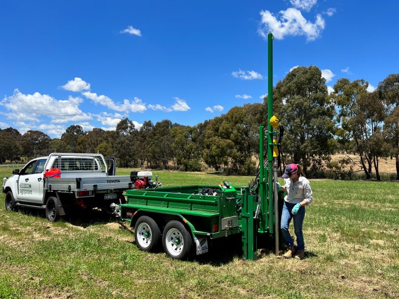 Soil testing on rural property