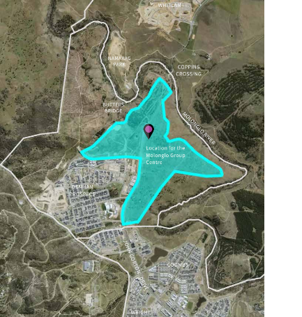 Overlay map of Molonglo Group Centre