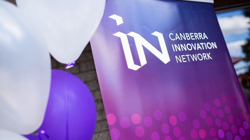 Balloons and banner for Canberra Innovation Network