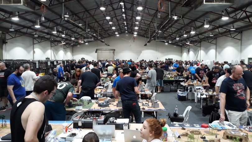 Crowd at Cancon board games convention