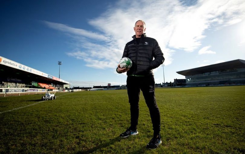 Andy Friend on a rugby pitch