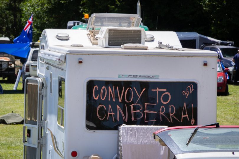 Convoy to Canberra protesters