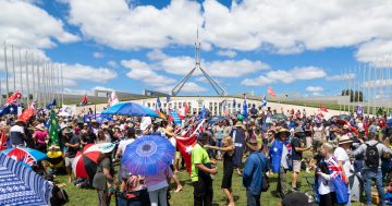 Canberra becomes protest central as Parliament sits for first time this year