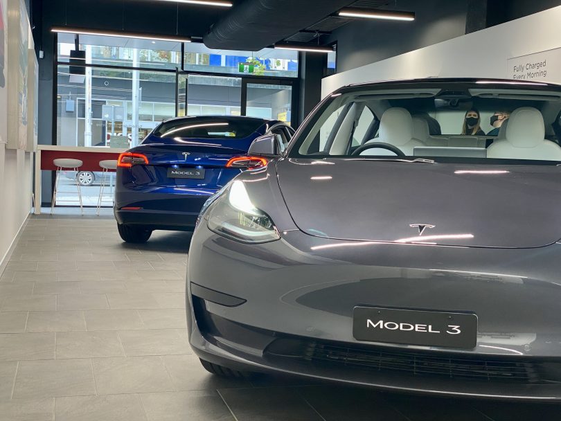 Tesla Canberra showroom