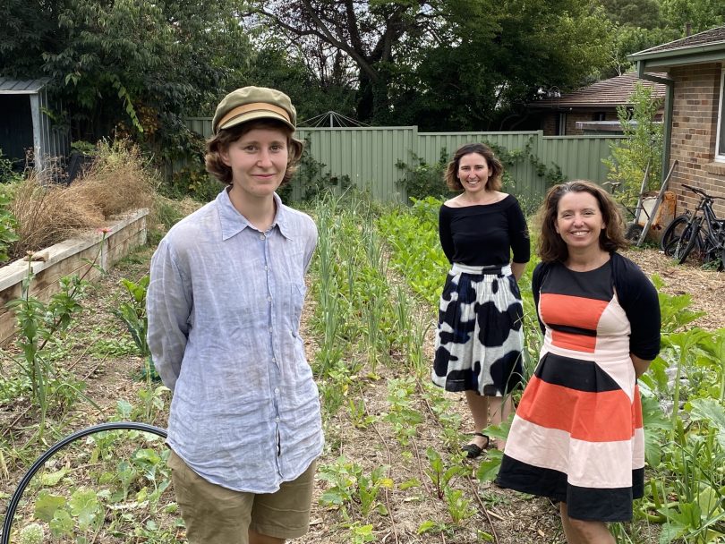 Women in a garden