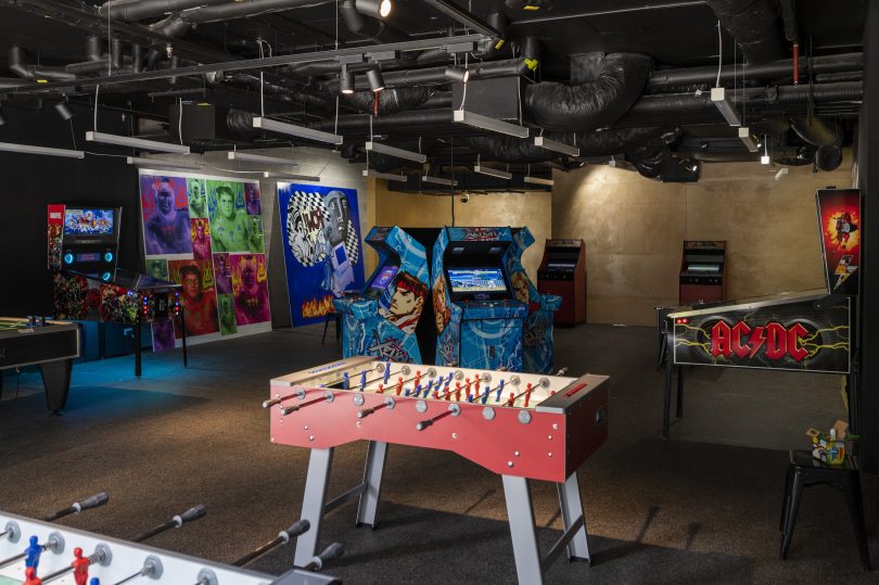 Game On arcade at ANU