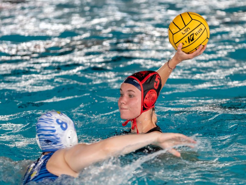 Person playing water polo