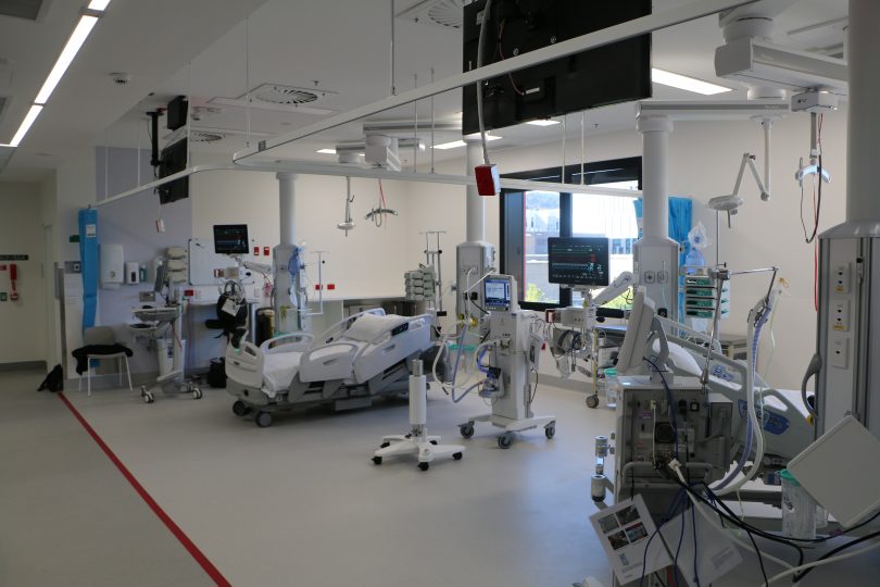 icu beds at hospital