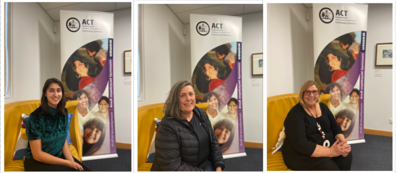 ACT Woman of the Year, Kelli-Ann Jackson, Senior Woman of the Year, Lee-Anne Daley and Young Woman of the Year Asha Clementi.