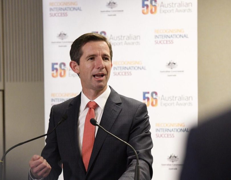 Finance Minister Simon Birmingham