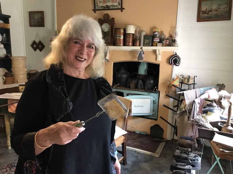 Elizabeth Burness in the kitchen