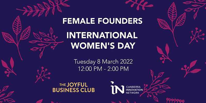 Female founders event poster