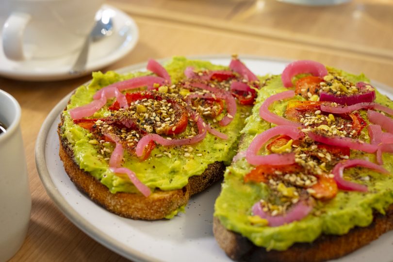 loaded avocado on toast