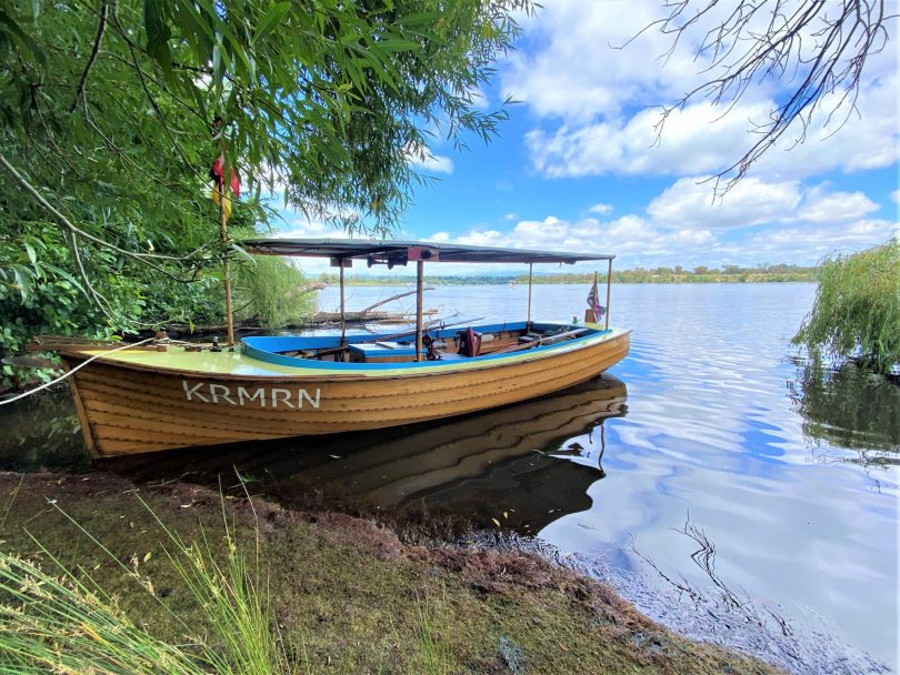 Boat on a lake