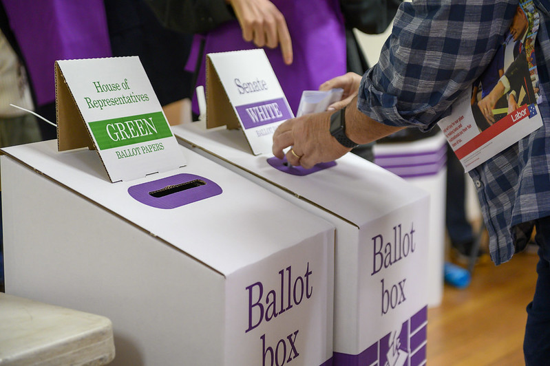 ballot boxes