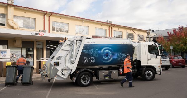 Quick - get the bins out! A silent garbage truck is rolling through Canberra