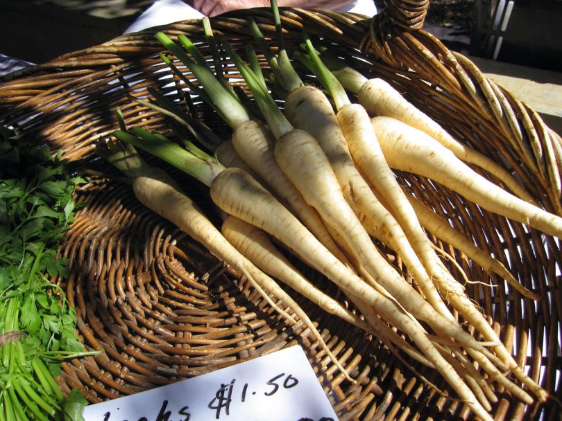 parnsips in basket