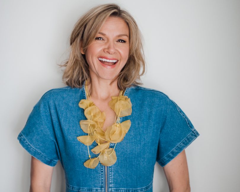 Justine Clarke smiling