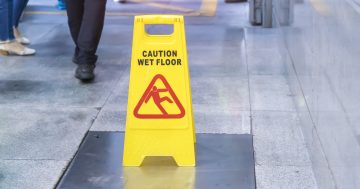 Caution: wet weather could result in greater risk of personal injury