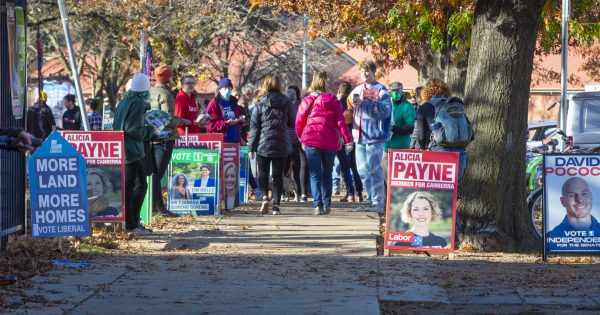 Optimism, and a bit of tiredness, as Canberrans head to the polls on election day