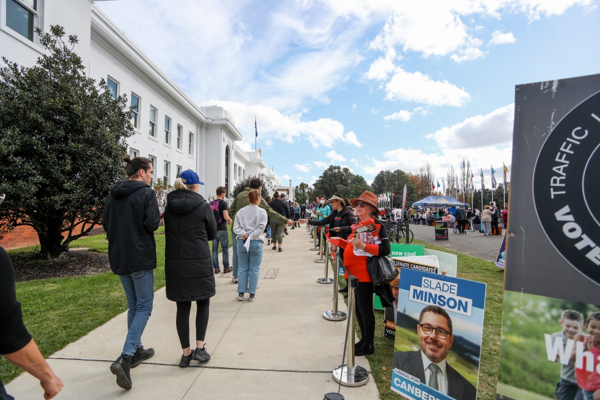 Voting at Old Parliament House