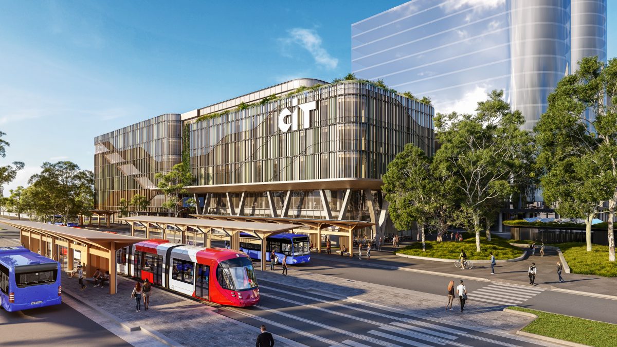 artist's impression of the Woden CIT and interchange