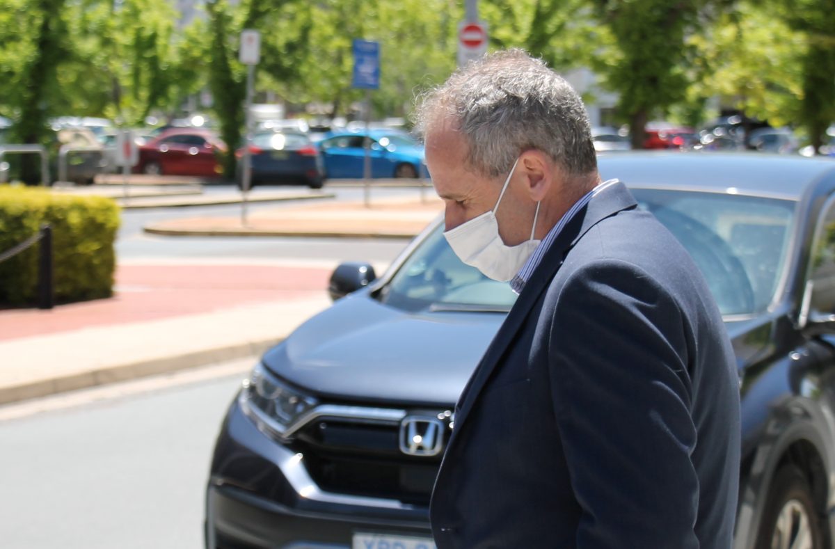 Stephen Porter leaving court