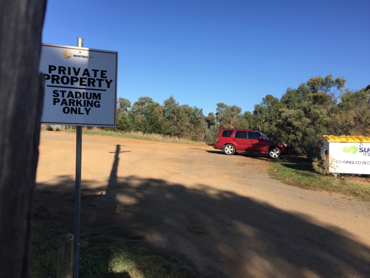 Land next door to the Belconnen Basketball Stadium