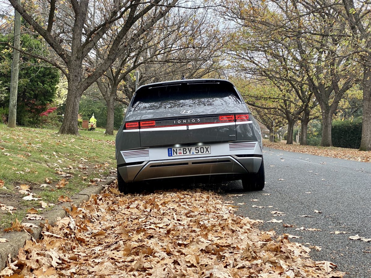 Rear of Hyundai car