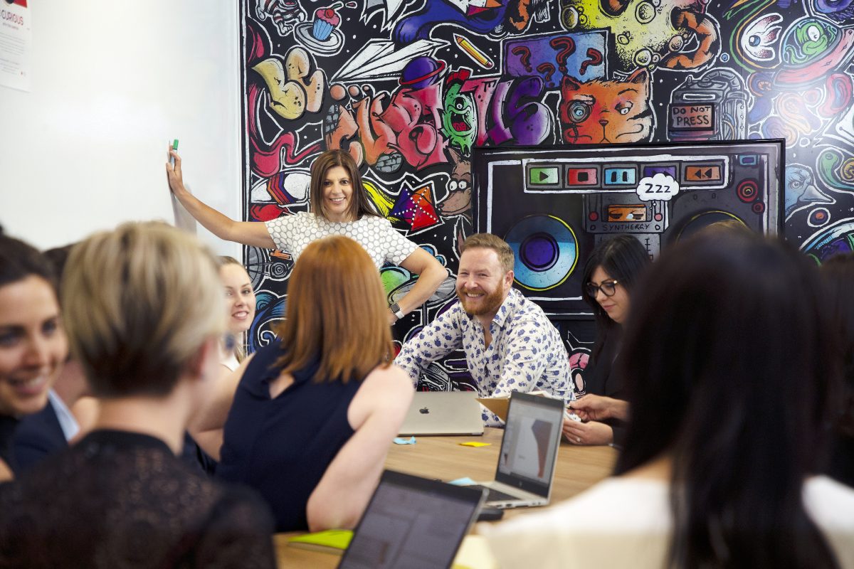 People in a meeting