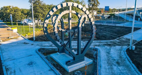 Bridge sculpture latest addition to Bay's changing face