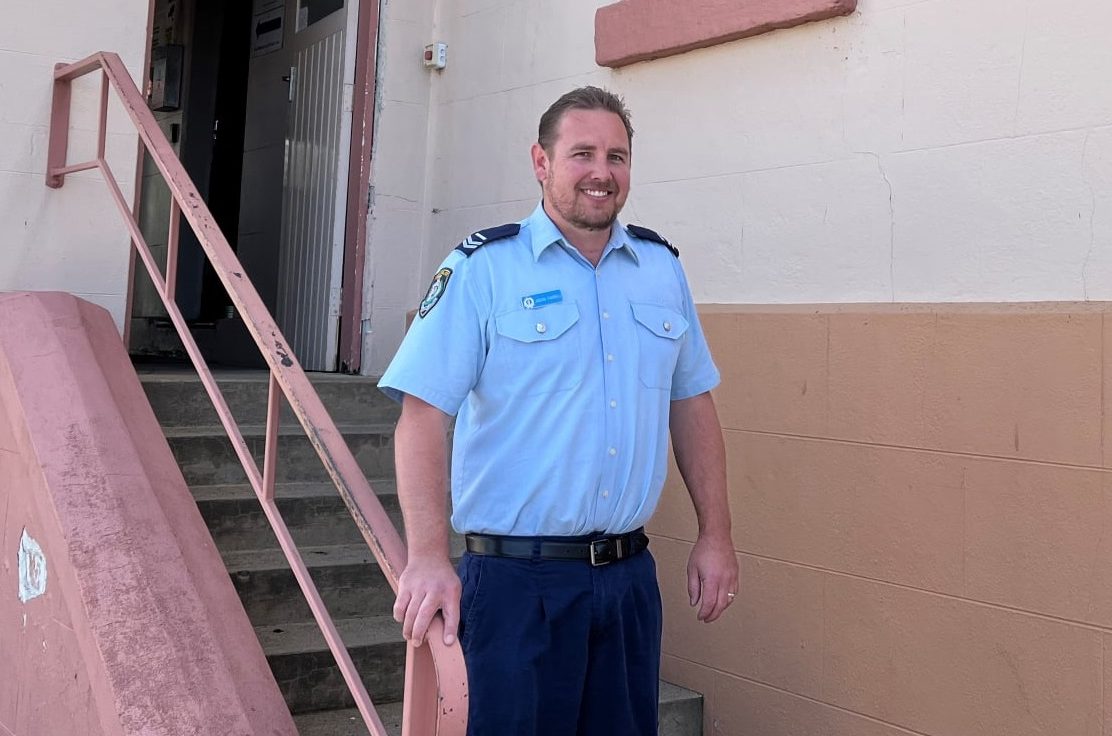 Senior Constable Jason Farrell at Cooma Police Station